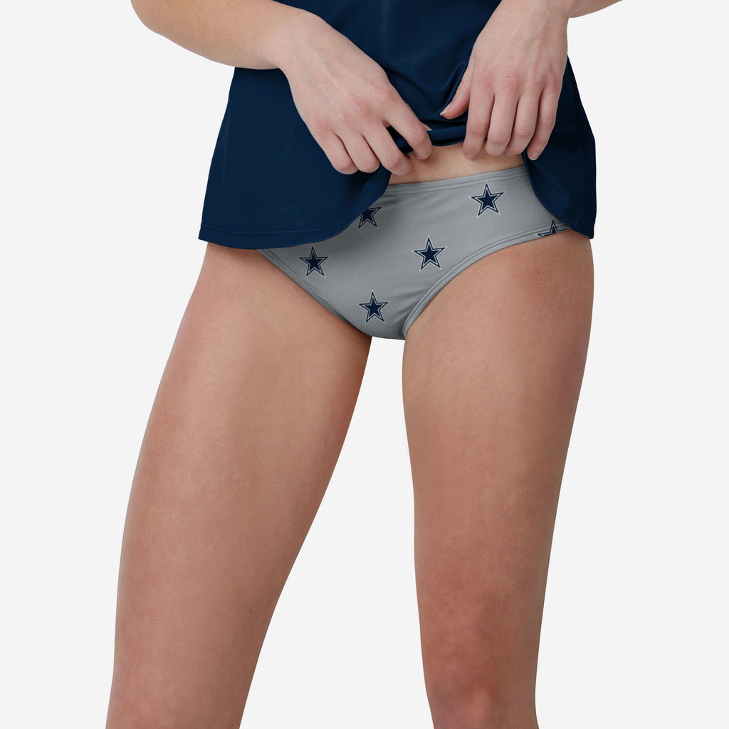Dallas Cowboys Womens Summertime Mini Print Bikini Bottom FOCO S - FOCO.com