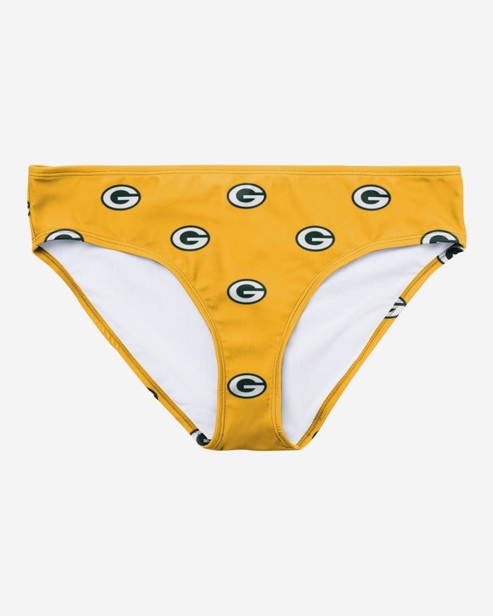 Green Bay Packers Womens Summertime Mini Print Bikini Bottom FOCO - FOCO.com