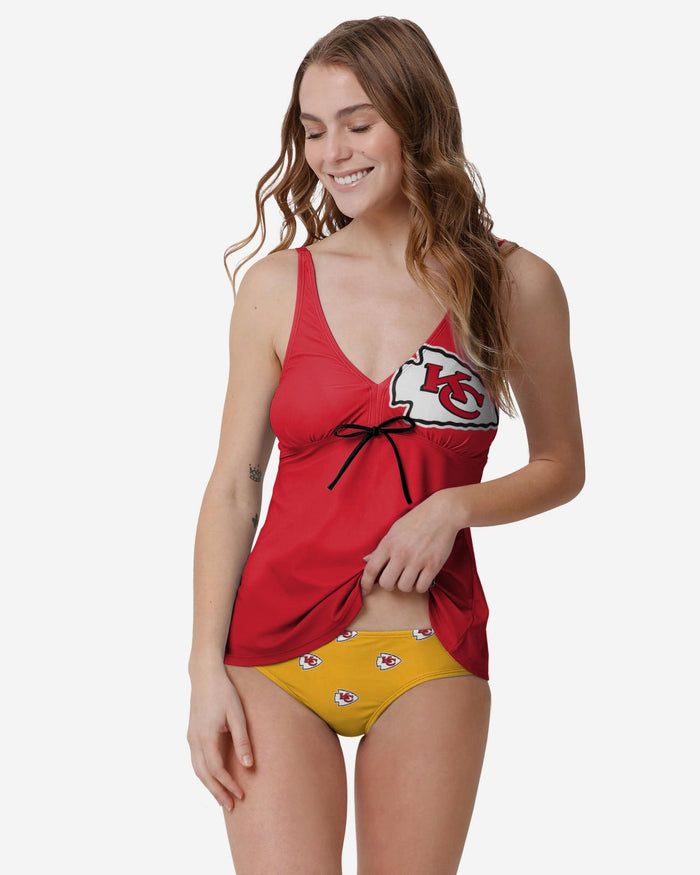 Kansas City Chiefs Womens Summertime Mini Print Bikini Bottom FOCO - FOCO.com