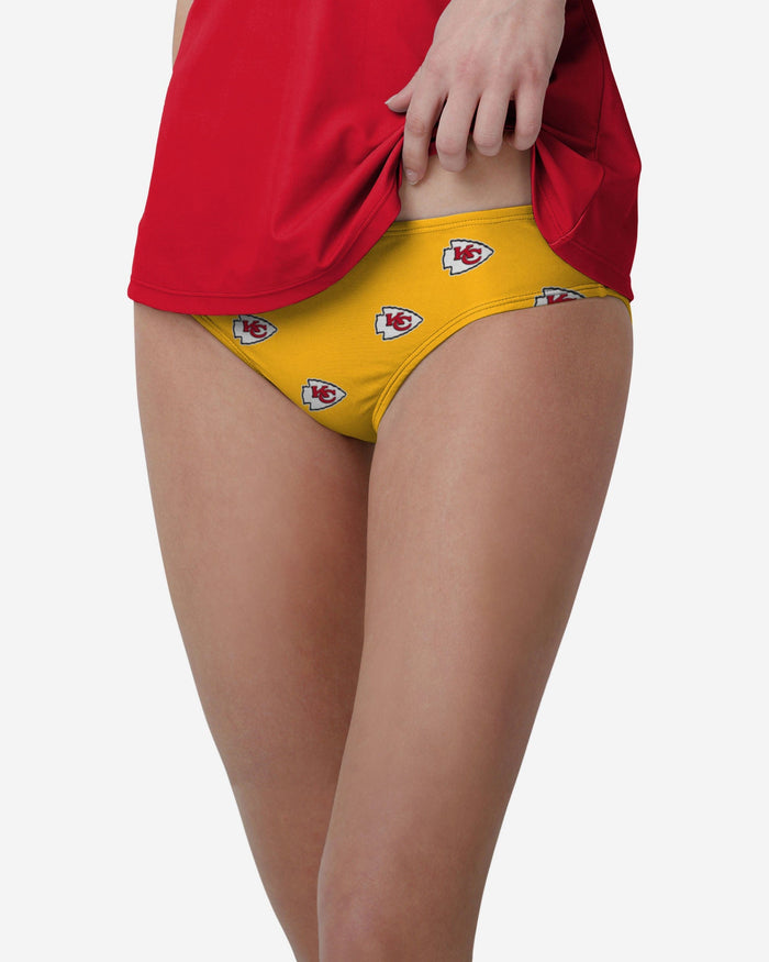 Kansas City Chiefs Womens Summertime Mini Print Bikini Bottom FOCO S - FOCO.com