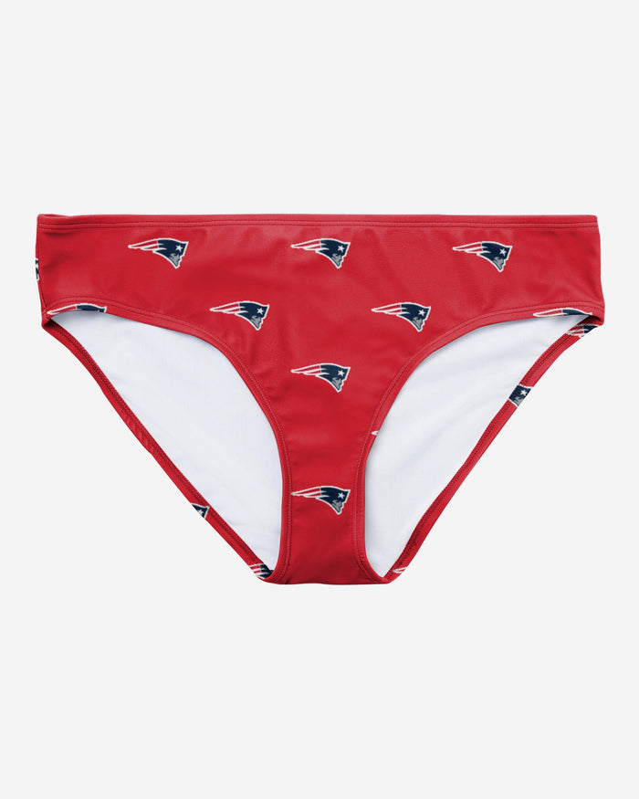 New England Patriots Womens Summertime Mini Print Bikini Bottom FOCO - FOCO.com