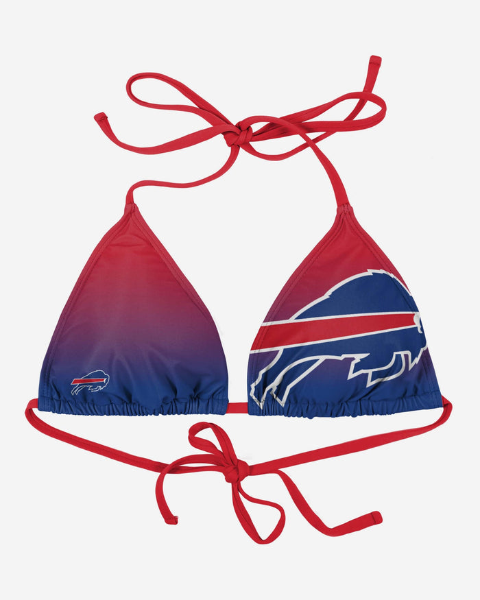 Buffalo Bills Womens Gradient Big Logo Bikini Top FOCO S - FOCO.com