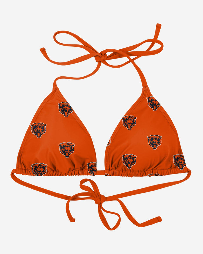 Chicago Bears Womens Mini Print Bikini Top FOCO - FOCO.com