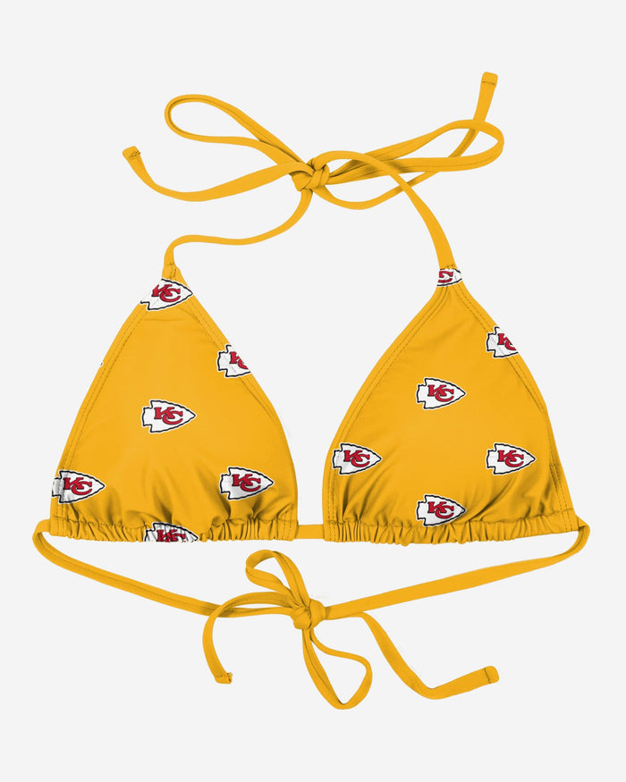 Kansas City Chiefs Womens Mini Print Bikini Top FOCO - FOCO.com