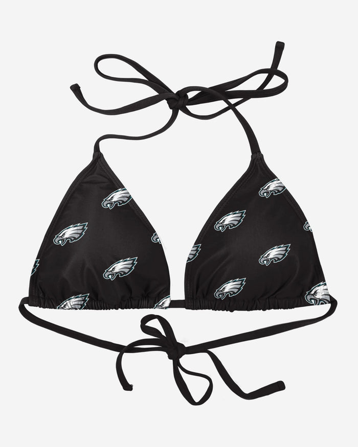Philadelphia Eagles Womens Mini Print Bikini Top FOCO - FOCO.com