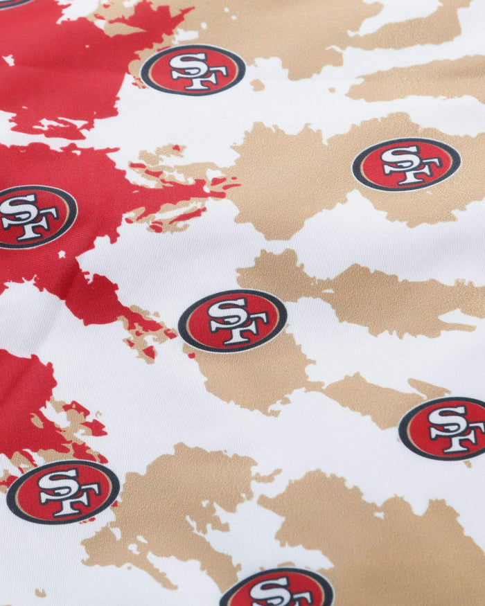 San Francisco 49ers Womens Paint Splash Bikini Top FOCO - FOCO.com