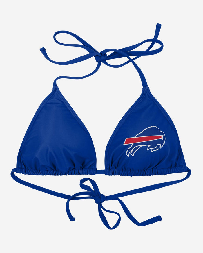 Buffalo Bills Womens Solid Logo Bikini Top FOCO - FOCO.com