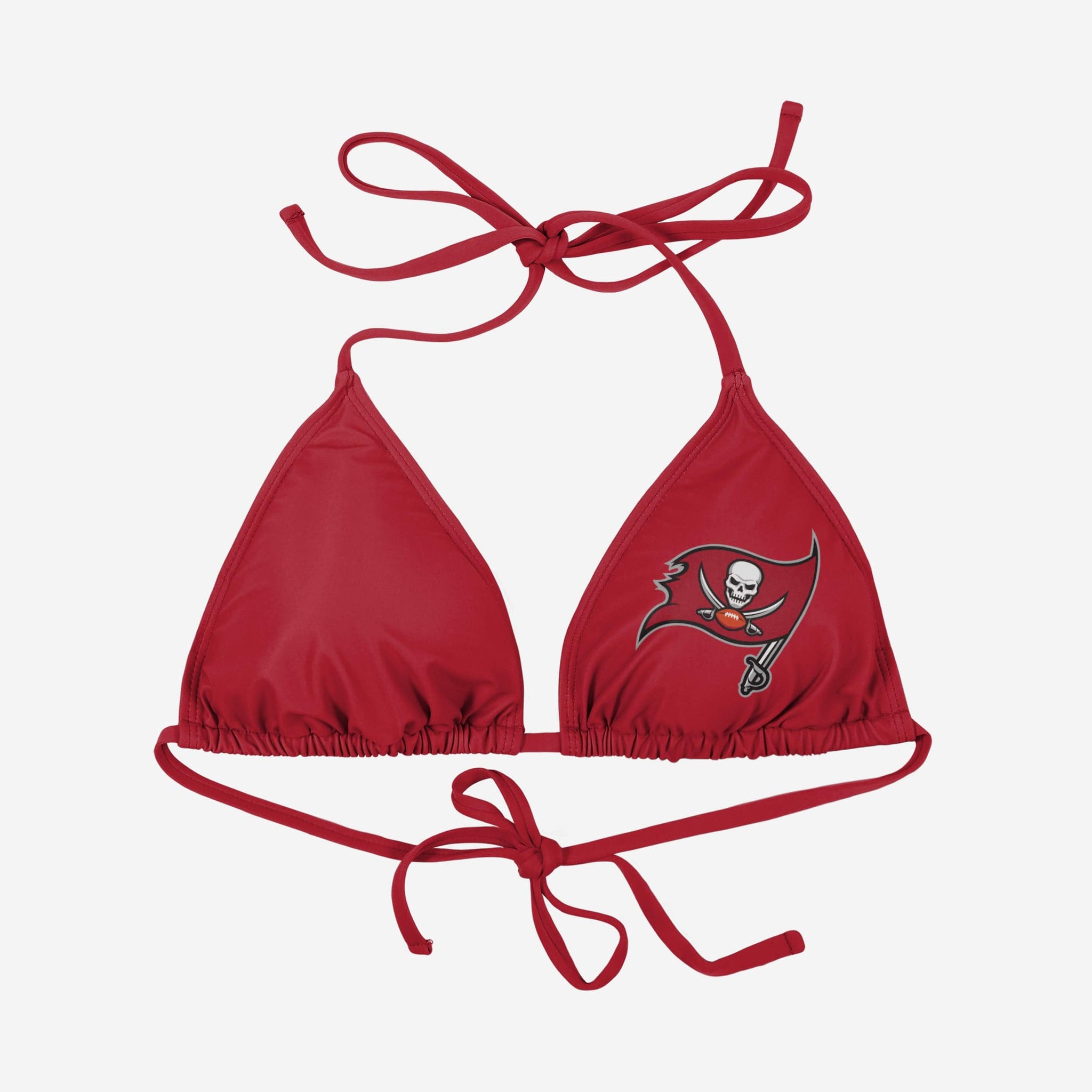 Tampa Bay Buccaneers Womens Solid Logo Bikini Top FOCO Tampa Bay Buccaneers Womens Solid Logo Bikini Top FOCO