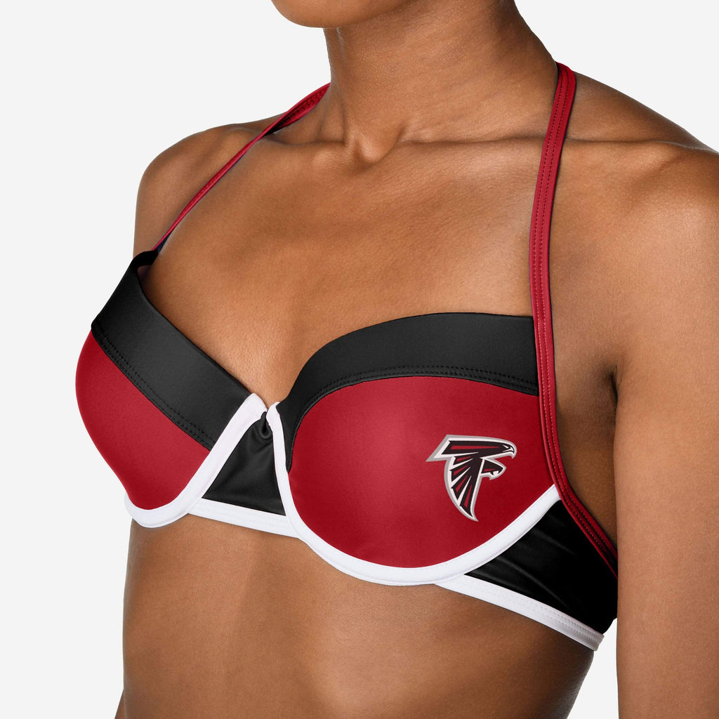 Atlanta Falcons Team Logo Bikini Top FOCO - FOCO.com