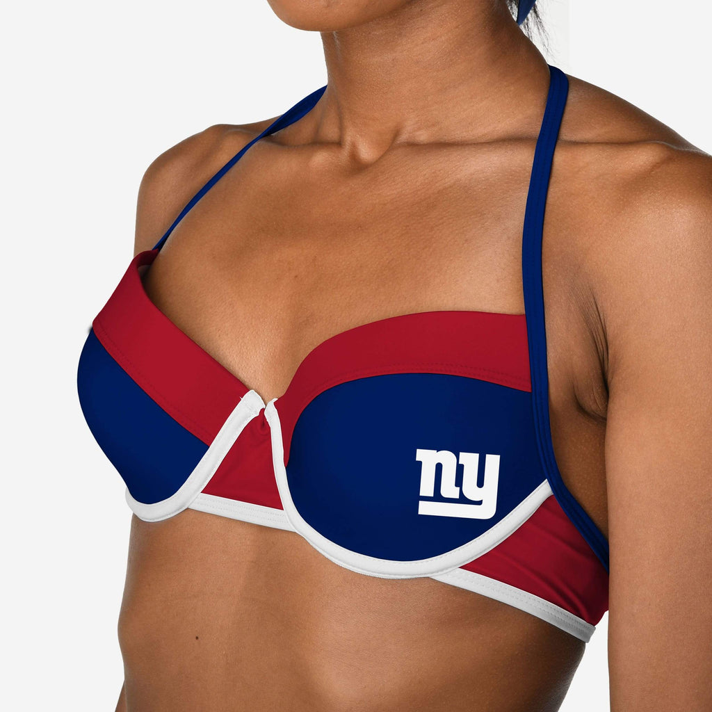 New York Giants Team Logo Bikini Top FOCO - FOCO.com