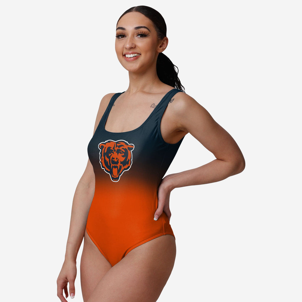 Chicago Bears Womens Gametime Gradient One Piece Bathing Suit FOCO S - FOCO.com