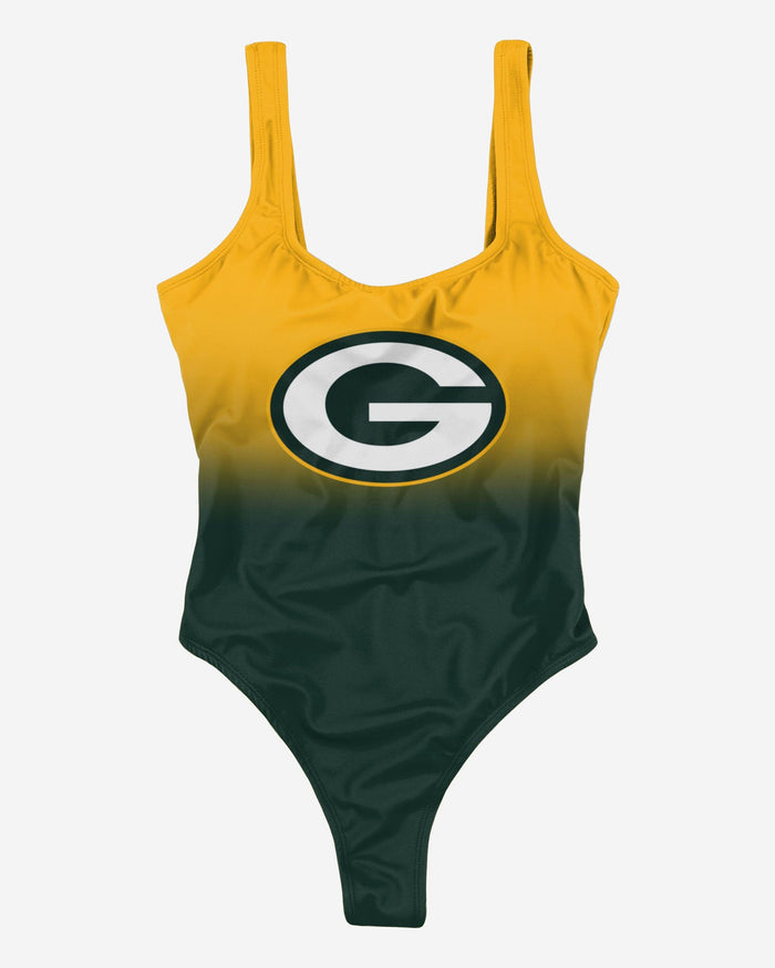 Green Bay Packers Womens Gametime Gradient One Piece Bathing Suit FOCO - FOCO.com