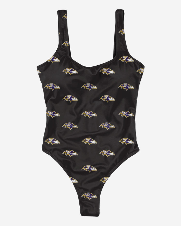 Baltimore Ravens Womens Mini Print One Piece Bathing Suit FOCO - FOCO.com