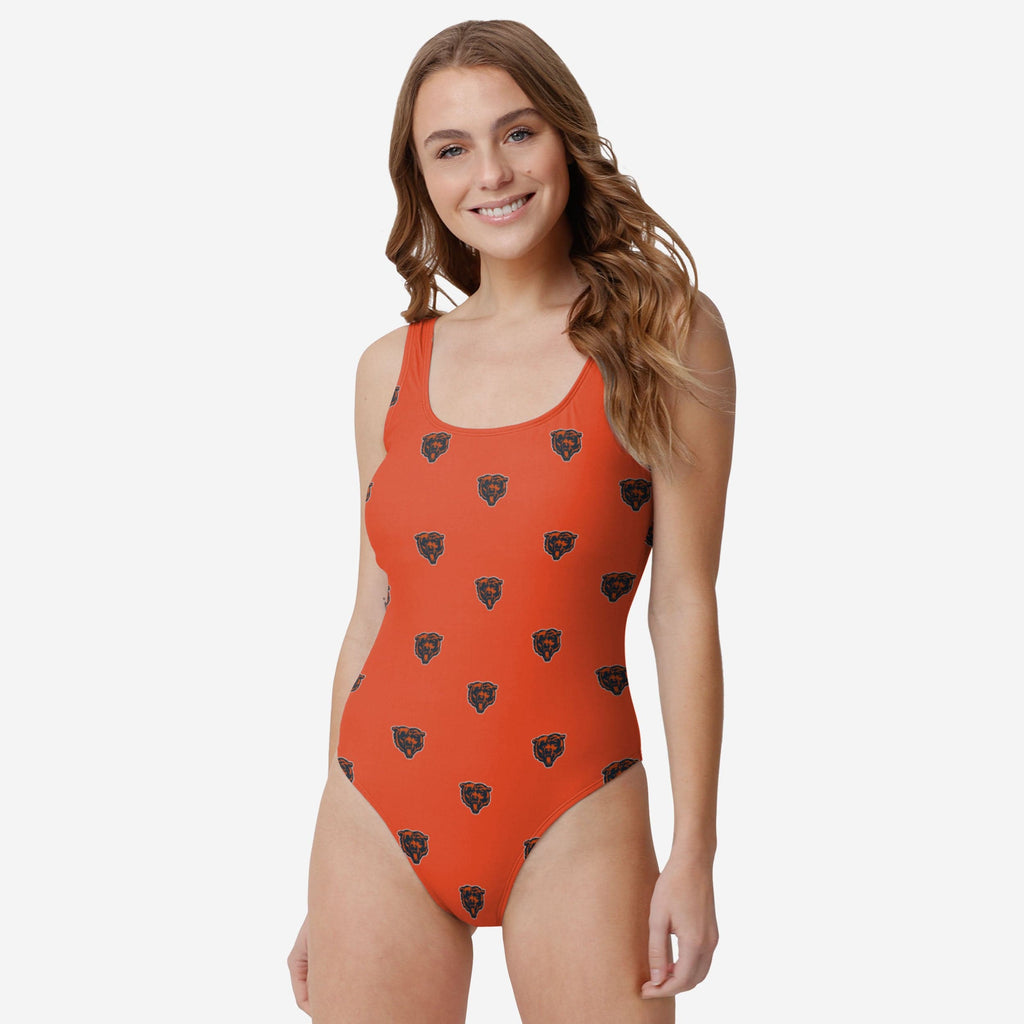 Chicago Bears Womens Mini Print One Piece Bathing Suit FOCO S - FOCO.com