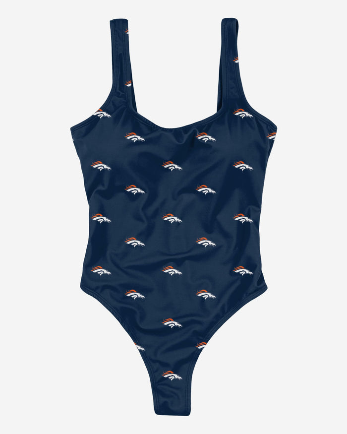 Denver Broncos Womens Mini Print One Piece Bathing Suit FOCO - FOCO.com