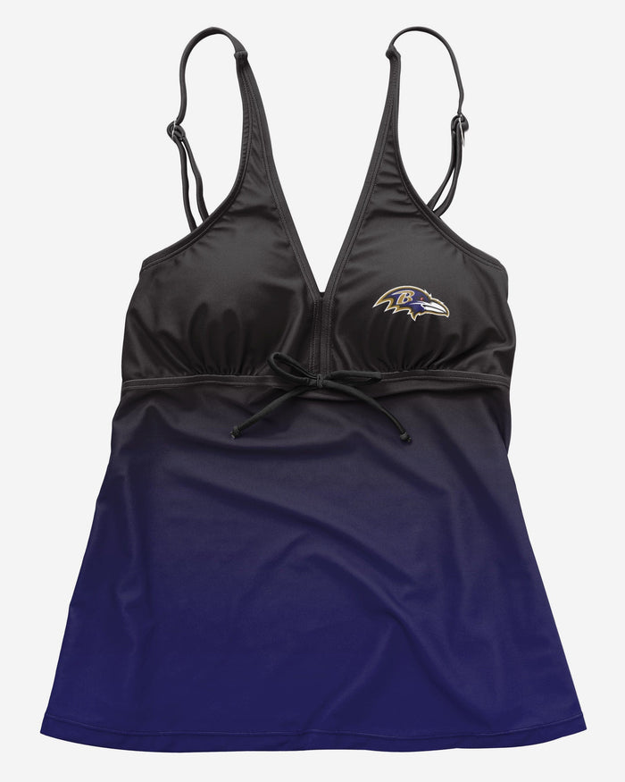 Baltimore Ravens Womens Gametime Gradient Tankini FOCO - FOCO.com