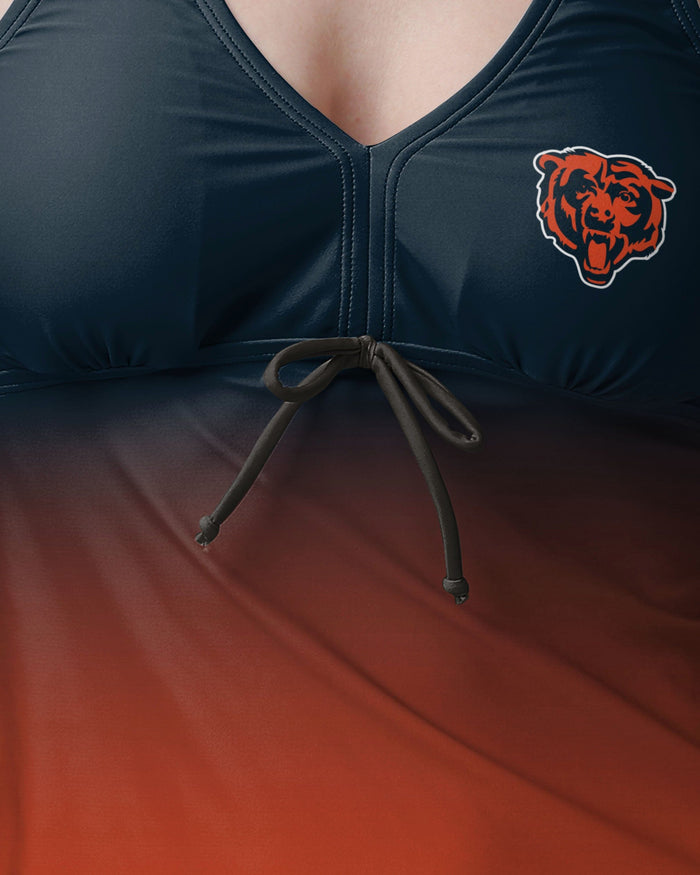 Chicago Bears Womens Gametime Gradient Tankini FOCO - FOCO.com