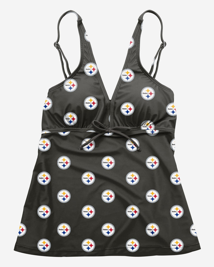 Pittsburgh Steelers Womens Mini Logo Tankini FOCO - FOCO.com
