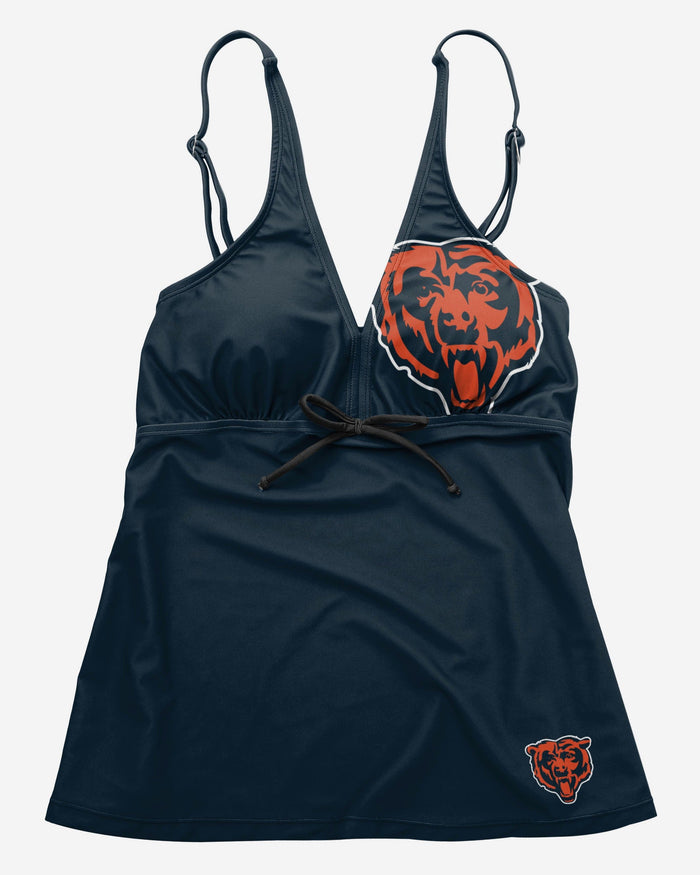 Chicago Bears Womens Summertime Solid Tankini FOCO - FOCO.com