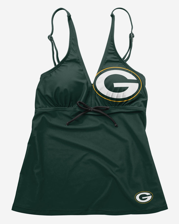 Green Bay Packers Womens Summertime Solid Tankini FOCO - FOCO.com