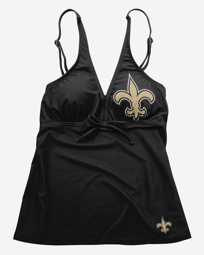 New Orleans Saints Womens Summertime Solid Tankini FOCO - FOCO.com