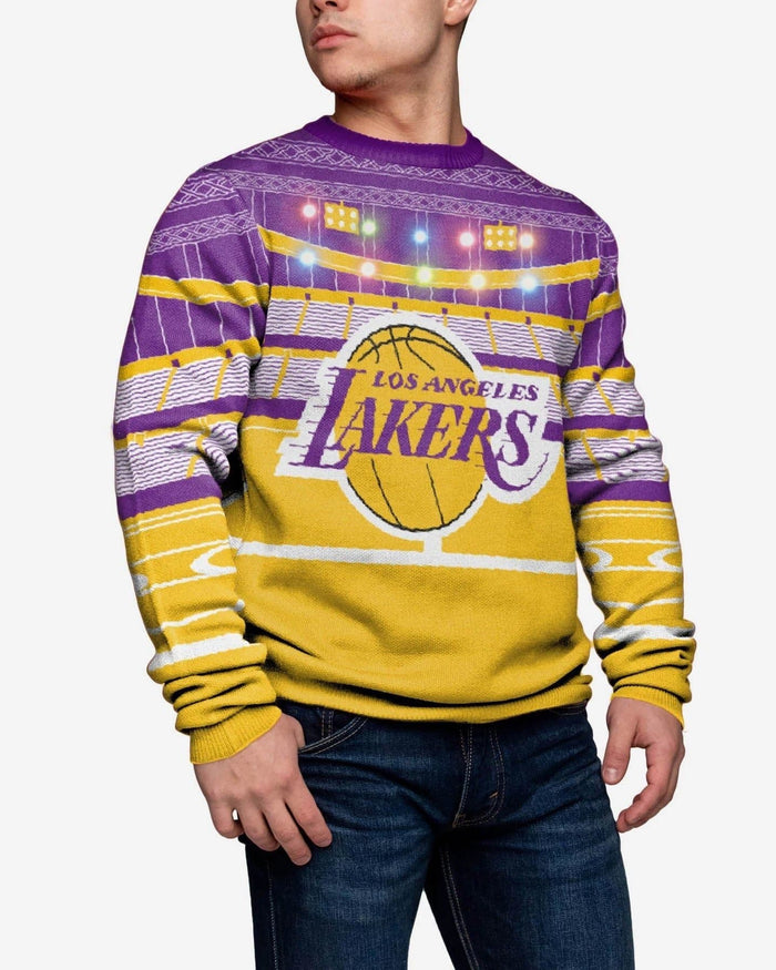 Los Angeles Lakers Light Up Bluetooth Sweater FOCO L - FOCO.com