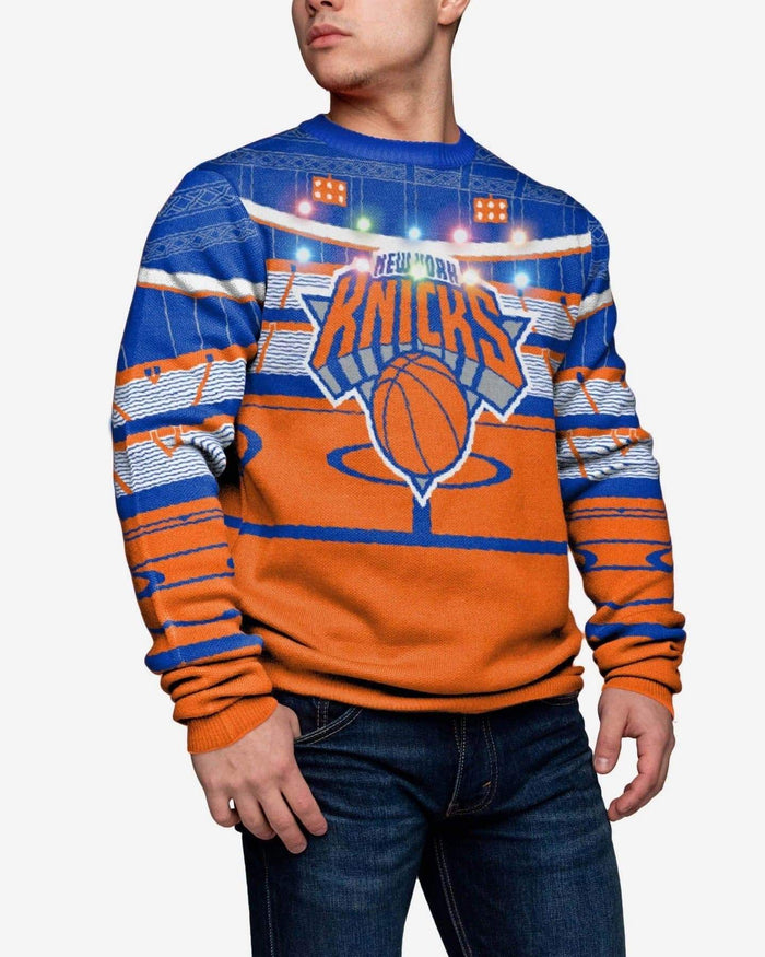 New York Knicks Stadium Bluetooth Sweater FOCO M - FOCO.com