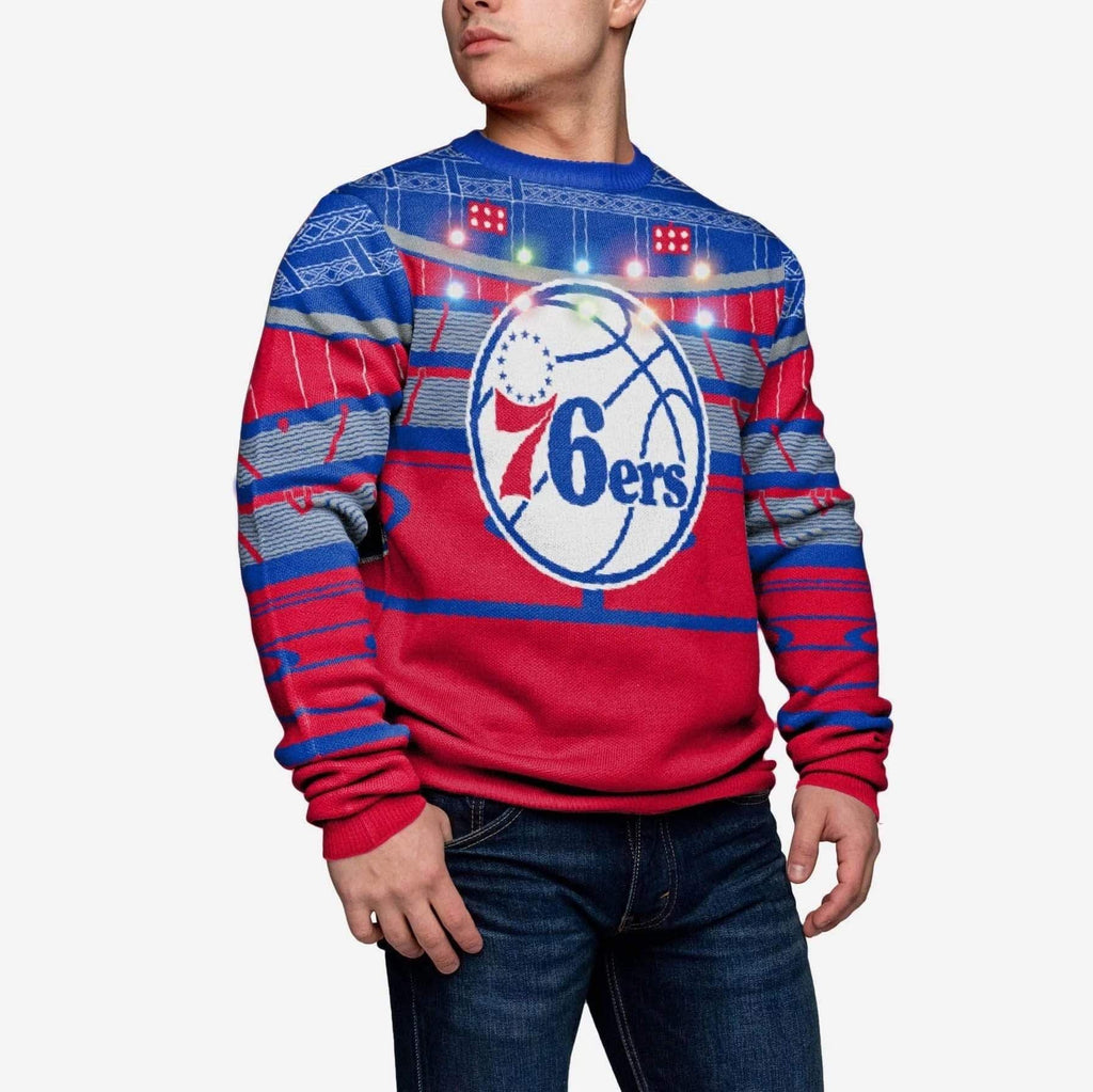 Philadelphia 76ers Light Up Bluetooth Sweater FOCO S - FOCO.com