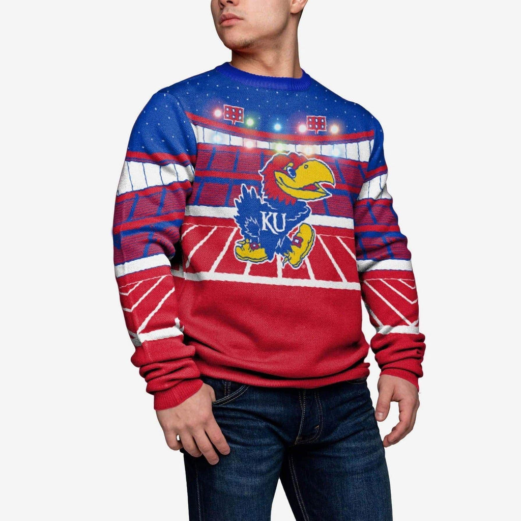Kansas Jayhawks Light Up Bluetooth Sweater FOCO S - FOCO.com