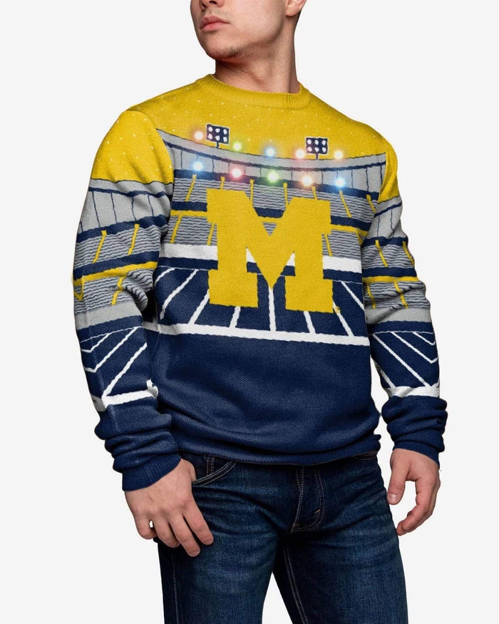 Michigan Wolverines Light Up Bluetooth Sweater FOCO S - FOCO.com