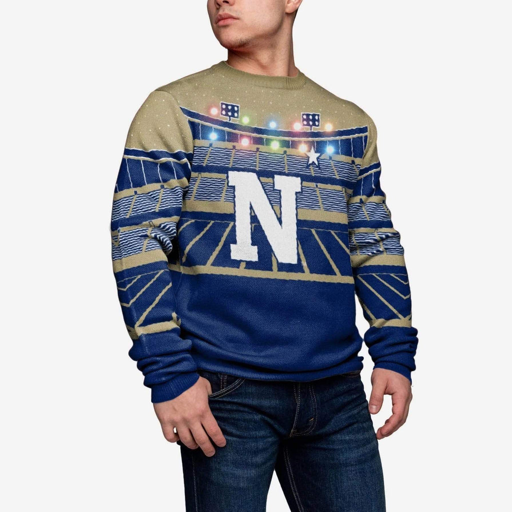 Navy Midshipmen Light Up Bluetooth Sweater FOCO S - FOCO.com