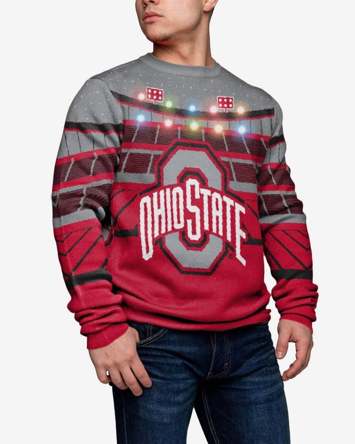 Ohio State Buckeyes Light Up Bluetooth Sweater FOCO M - FOCO.com