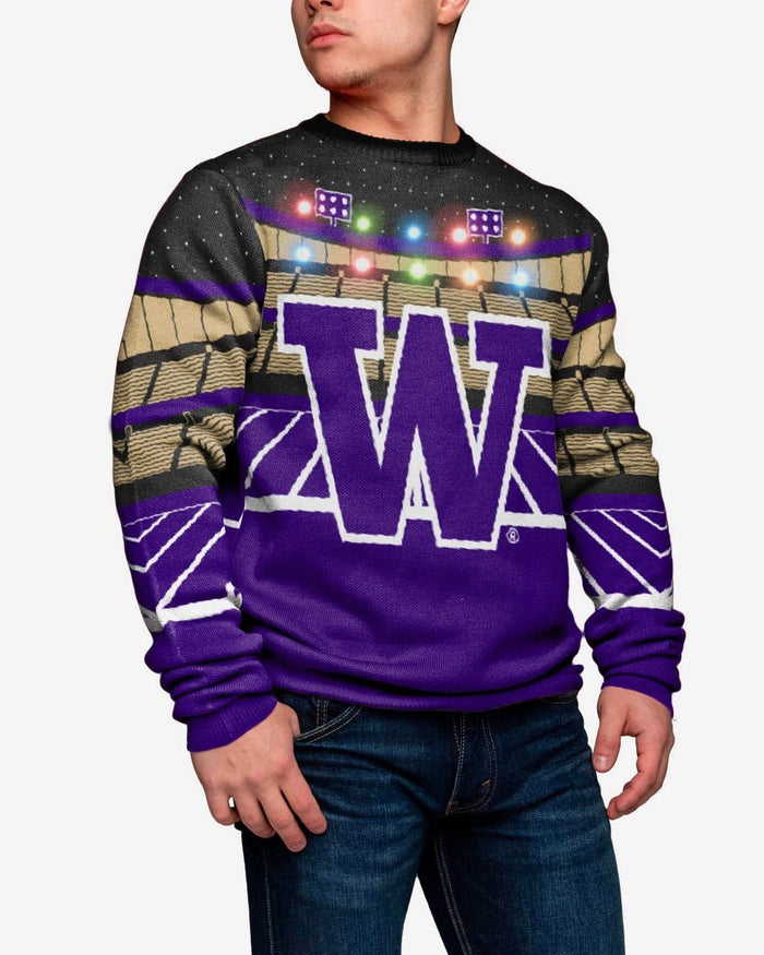 Washington Huskies Light Up Bluetooth Sweater FOCO - FOCO.com