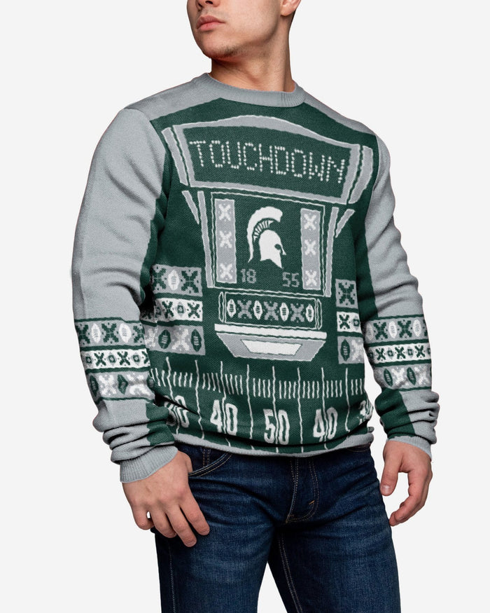 Michigan State Spartans Ugly Light Up Sweater FOCO - FOCO.com