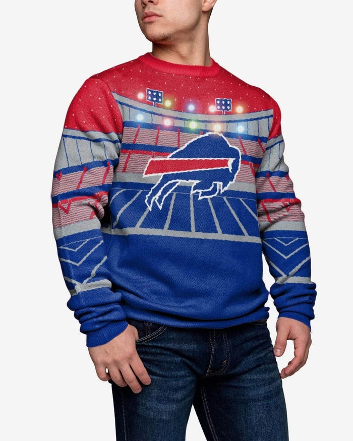 Buffalo Bills Light Up Bluetooth Sweater FOCO L - FOCO.com