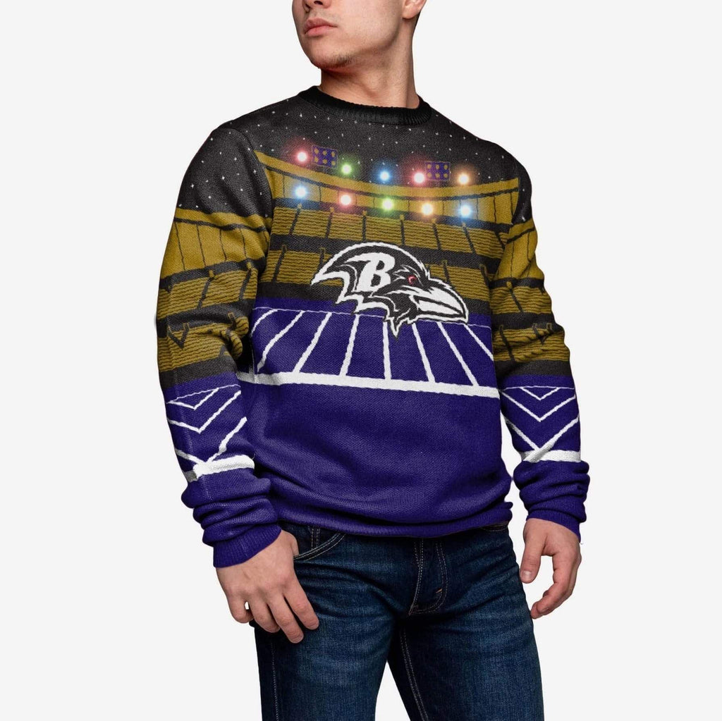 Baltimore Ravens Light Up Bluetooth Sweater FOCO S - FOCO.com