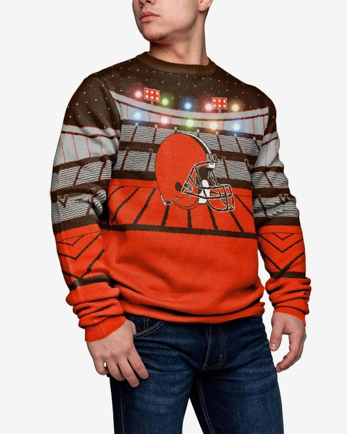 Cleveland Browns Light Up Bluetooth Sweater FOCO 2XL - FOCO.com