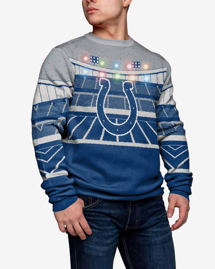 Indianapolis Colts Light Up Bluetooth Sweater FOCO S - FOCO.com