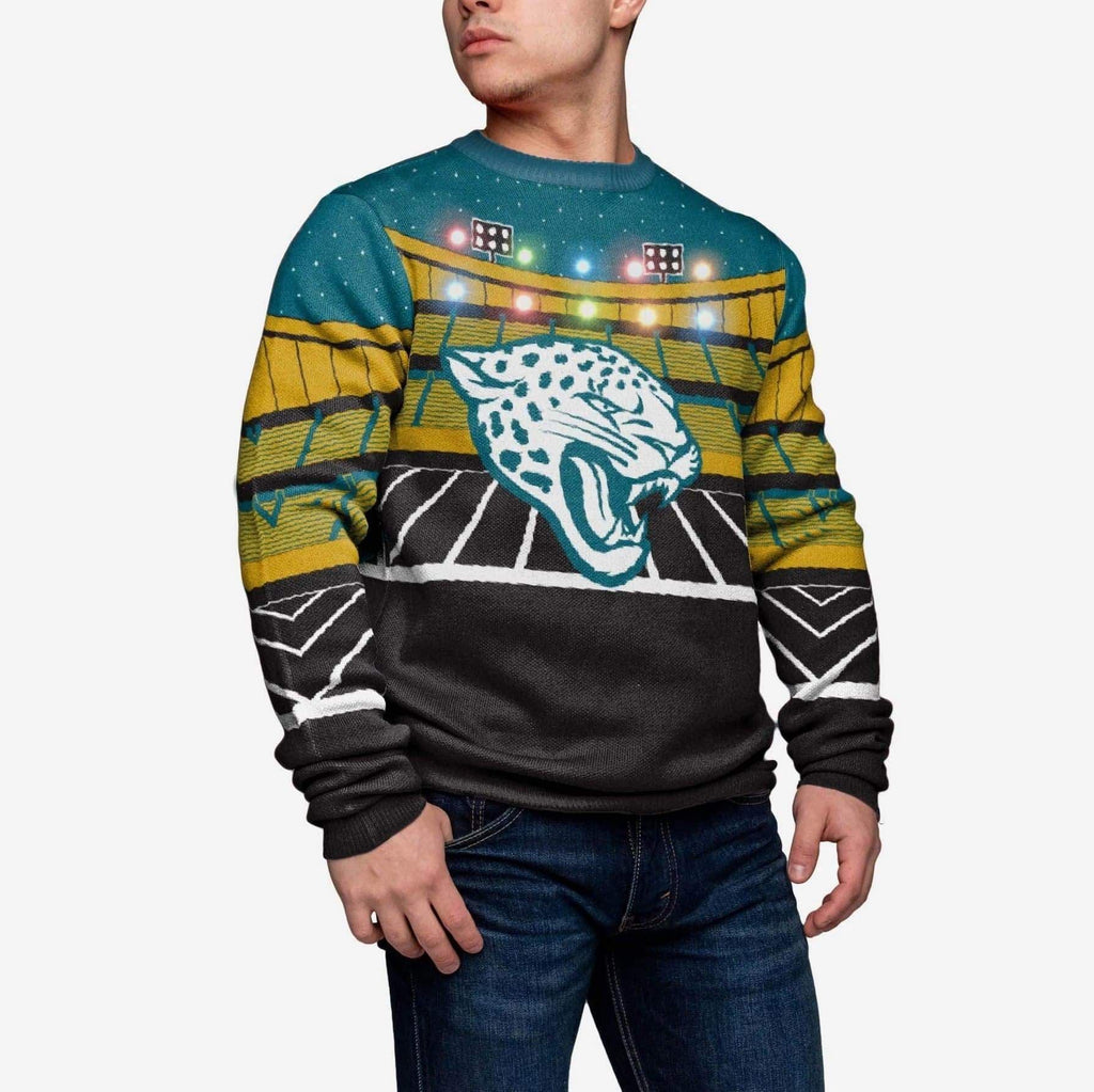 Jacksonville Jaguars Light Up Bluetooth Sweater FOCO S - FOCO.com