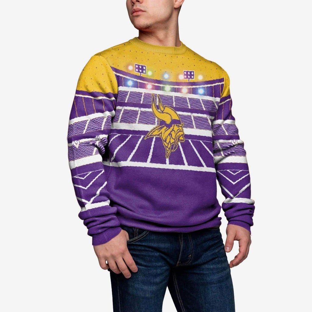 Minnesota Vikings Light Up Bluetooth Sweater FOCO S - FOCO.com