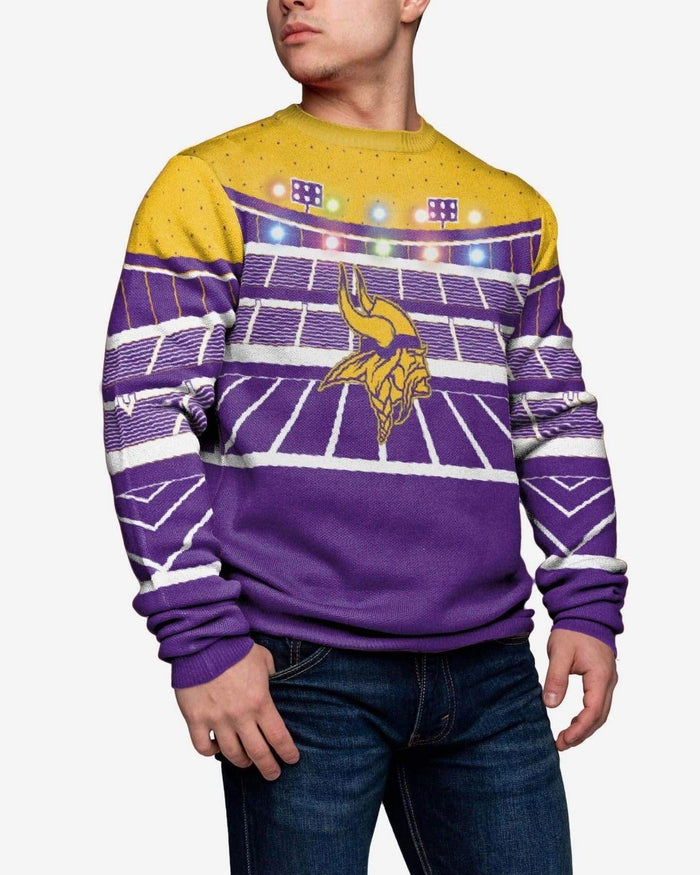 Minnesota Vikings Light Up Bluetooth Sweater FOCO M - FOCO.com
