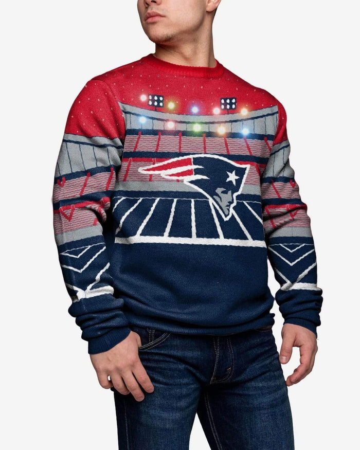New England Patriots Light Up Bluetooth Sweater FOCO 3XL - FOCO.com