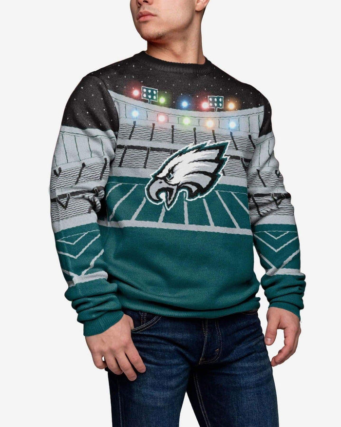 Philadelphia Eagles Light Up Bluetooth Sweater FOCO 2XL - FOCO.com