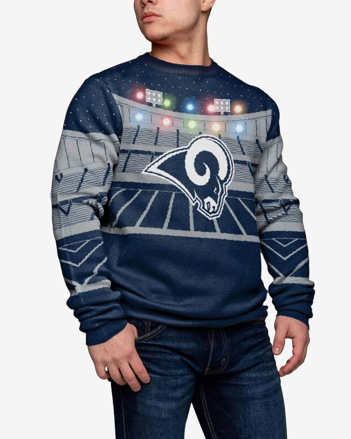 Los Angeles Rams Light Up Bluetooth Sweater FOCO S - FOCO.com