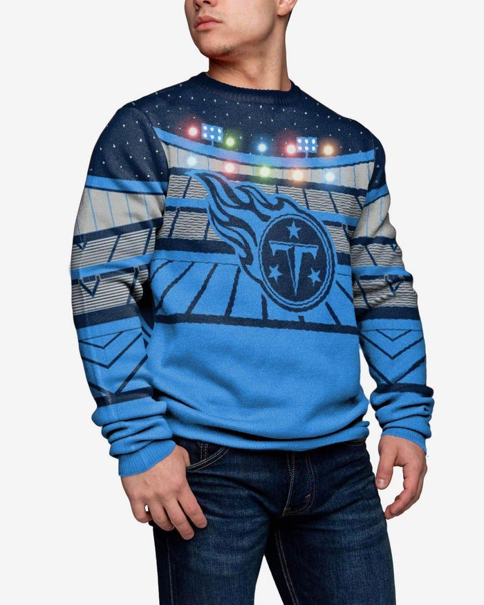 Tennessee Titans Light Up Bluetooth Sweater FOCO L - FOCO.com