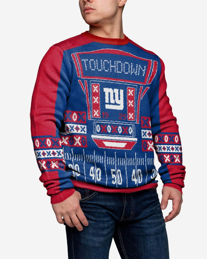 New York Giants Ugly Light Up Sweater FOCO - FOCO.com