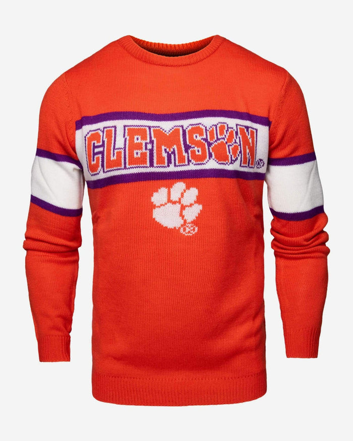 Clemson Tigers Vintage Stripe Sweater FOCO - FOCO.com