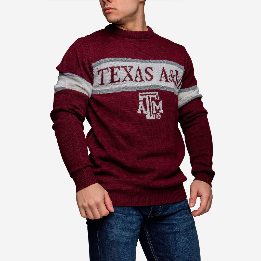 Texas A&M Aggies Vintage Stripe Sweater FOCO - FOCO.com