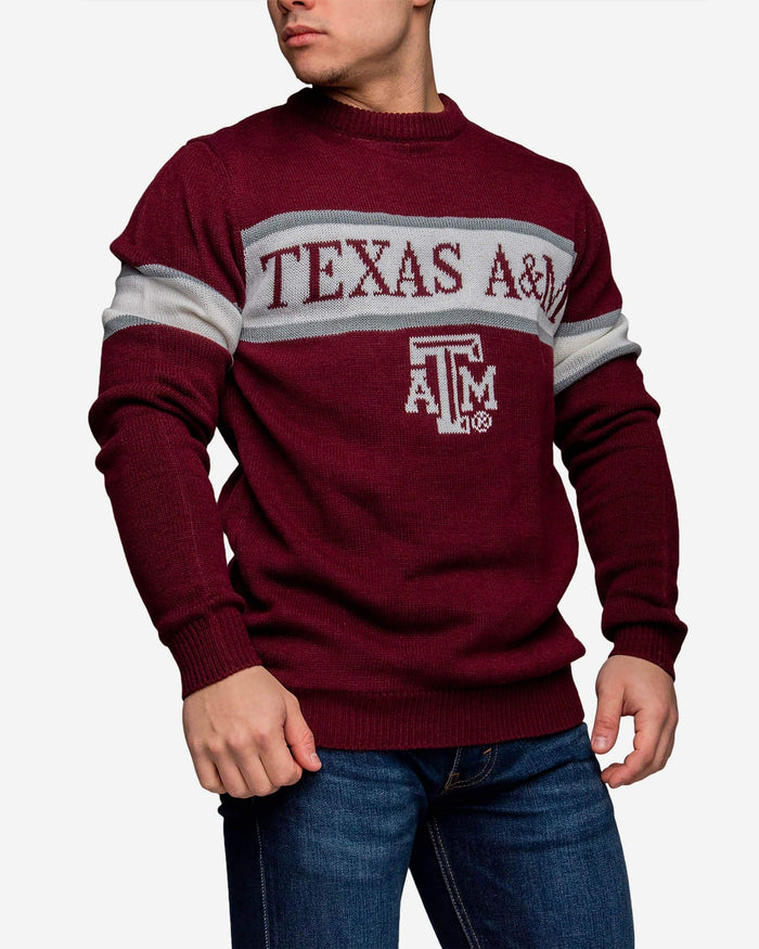 Texas A&M Aggies Vintage Stripe Sweater FOCO - FOCO.com