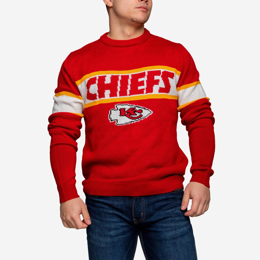 Kansas City Chiefs Vintage Stripe Sweater FOCO